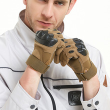 户外男战术手套全指防护训练防滑骑行军迷真人CS作战格斗运动手套