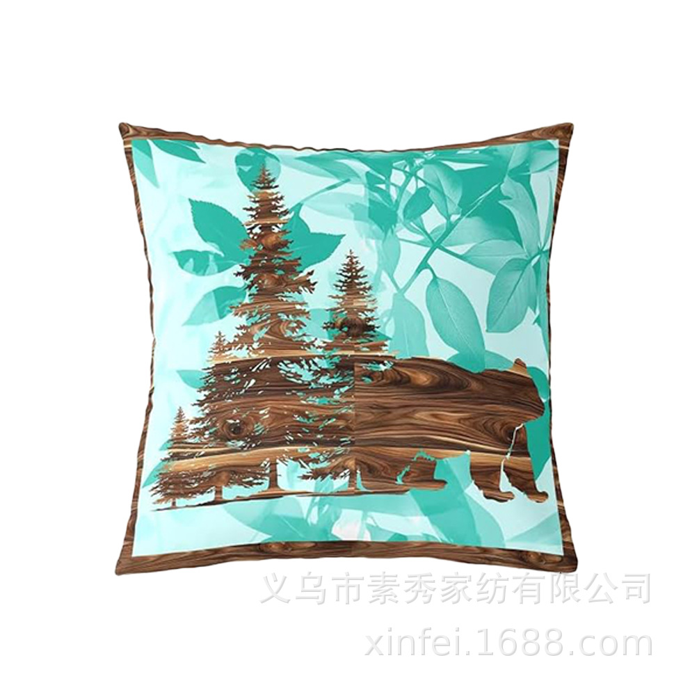 Transfronterizo amazónico Xiyin yak highland ganado animal sofá sala de estar respaldo decoración almohada abraza almohada cubierta de cojín image 32
