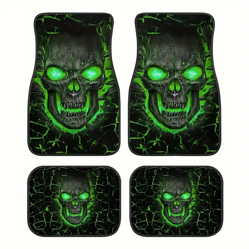 Amazon Temu American Car Floor Mats Four-Piece Set Car Interior Decoration Floor Mats Stain-Resistant Floor Mats Ready for Labeling and Delivery