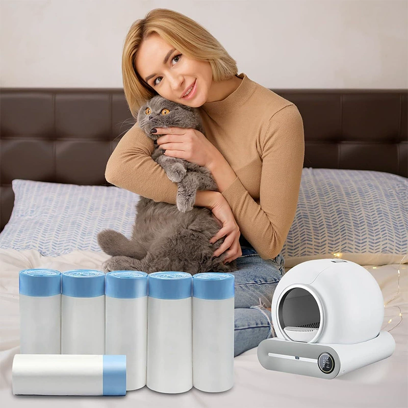Умный кошачий туалет, специальный мешок для мусора, утолщенный одноразовый электрический кошачий туалет, мешок для мусора на шнурке, трансграничная торговля Amazon