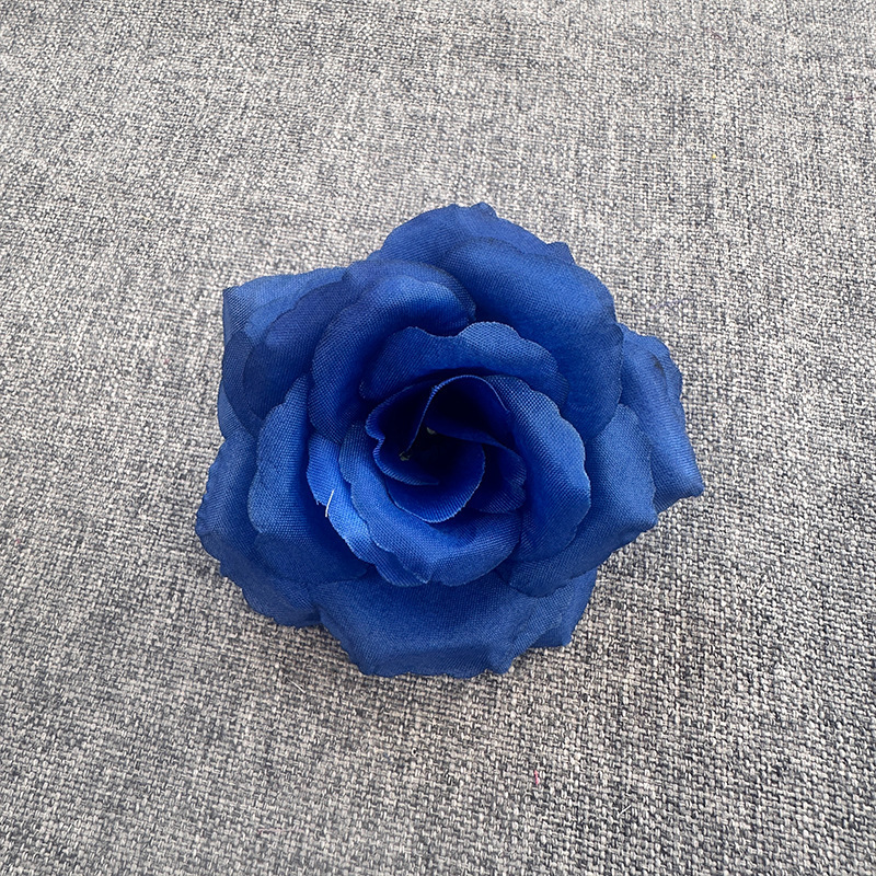 仿真花8cm玫瑰花头簪花插花摄影道具工艺品花环装饰假花厂家现货|undefined