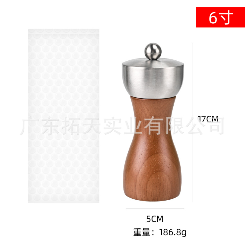 胡椒研磨器304ステンレス手動胡椒ミル古木胡椒ミルセラミック芯キッチンツール|undefined