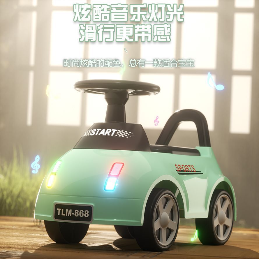 Patinetes infantiles de cuatro ruedas de torsión equilibración puzzle caminante de música iluminación patinaje para bebés de 1 - 3 años de edad