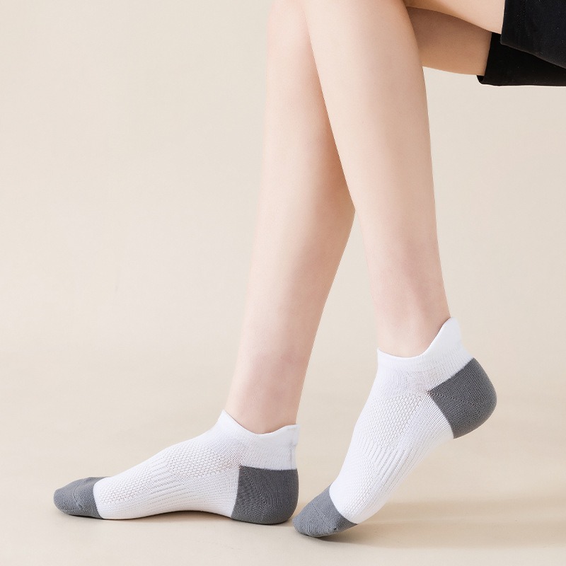 Meiks calcetines deportivos profesionales calcetines de corte bajo para hombres y mujeres fitness toalla inferior antideslizante resistente al desgaste barco deportivo Calcetines