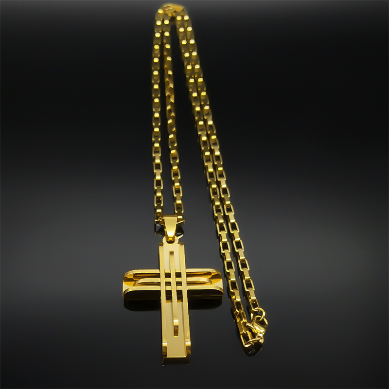 Geometric Pattern Unisex Gender Simple Style Geometric 304 Stainless Steel Polishing Plating Unisex Pendant Necklace