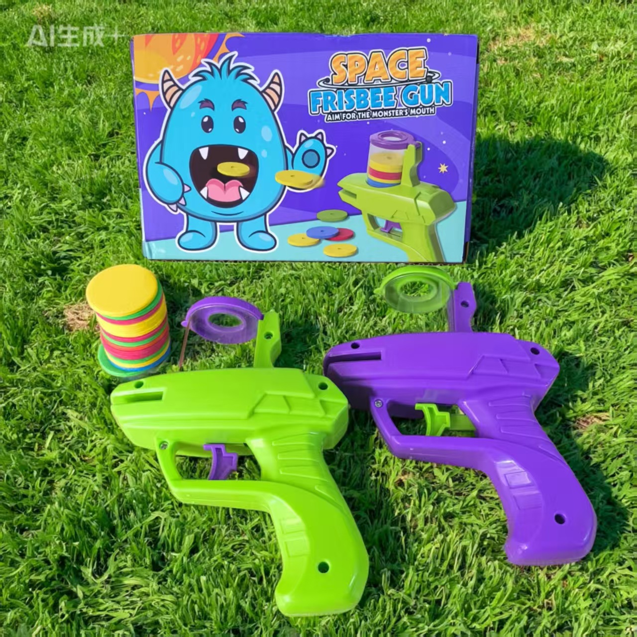 Pistola de disco volador de rábano Pistola de disco volador clásica Pistola de catapulta de seguridad al aire libre para padres e hijos Pistola de rábano Pistola de juguete de bala suave de seguridad