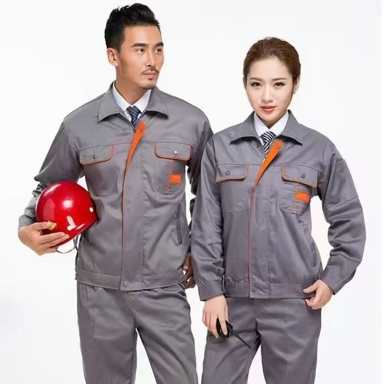 男性と女性のための長袖作業員作業服スーツ、快適な耐摩耗性装飾自動車修理作業服、労働保護服、春と秋の作業服|undefined