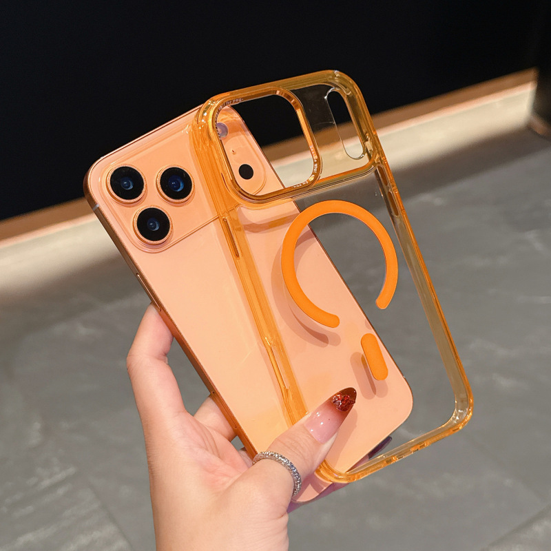 适用iPhone17PROMAX手机壳二合一冰透磁吸苹果17简约防摔保护套16|undefined