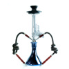 Arab water smoke medium gun type zinc alloy water smoke hookah shisha dual -tube glass water smoke