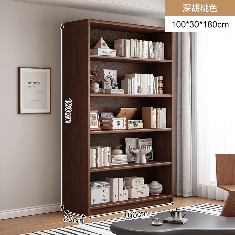 Estantería de balcón de madera maciza integrada contra la pared, estante de piso a techo, almacenamiento, almacenamiento, estantería para uso doméstico, simple y sin espacio