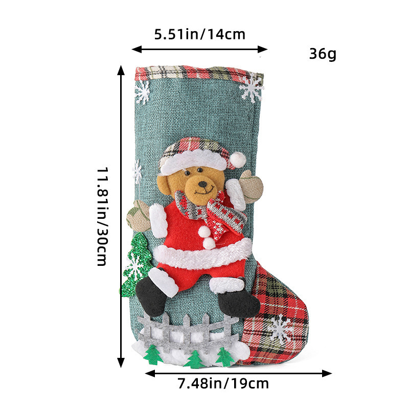 港の恋クロスボーダー麻布大サイズクリスマス靴下柵クリスマスプレゼント袋クリスマスツリー掛け飾りキャンディー袋装飾品|undefined