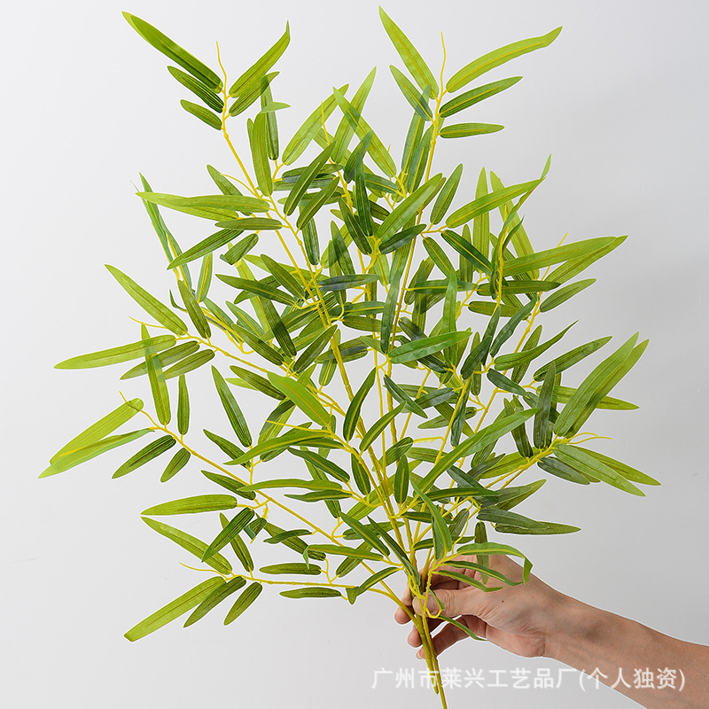 仿真竹叶假竹叶小竹叶竹枝假树枝包管子上下水管暖气管道装饰