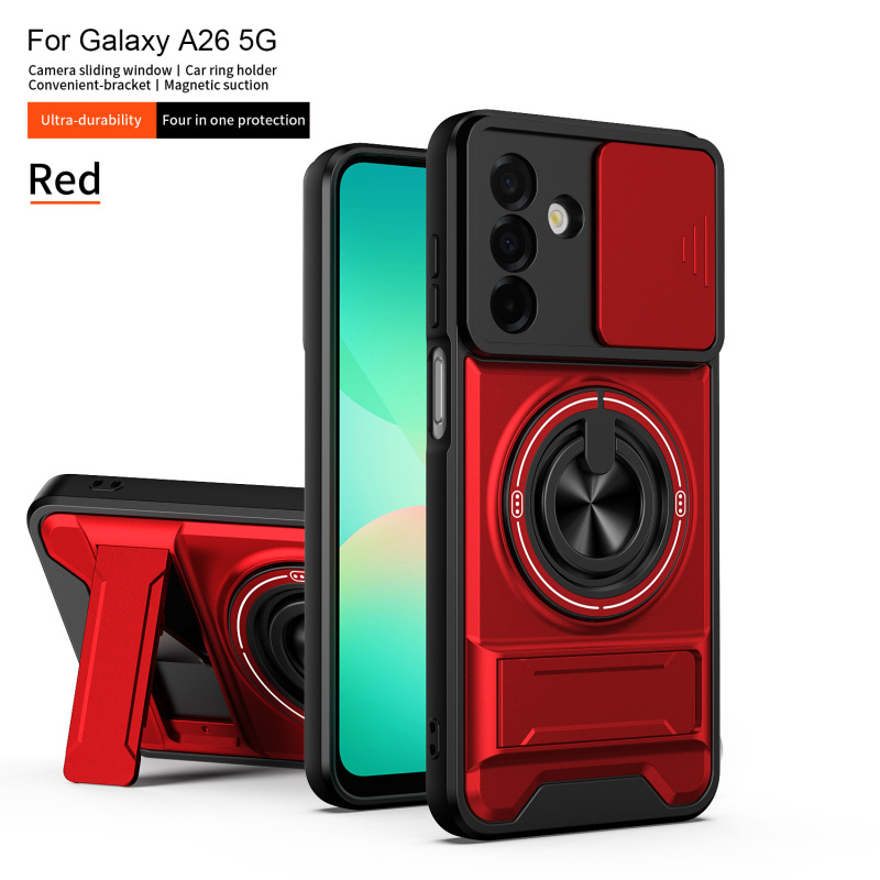 Suitable for Samsung A26 Shunjia Sliding Window Phone Case, Samsung A56 Anti-Fall Stand Two-In-One Protective Case Suitable for Samsung A26 Shunjia Sliding Window Phone Case, Samsung A56 Anti-Fall Stand Two-In-One Protective Case