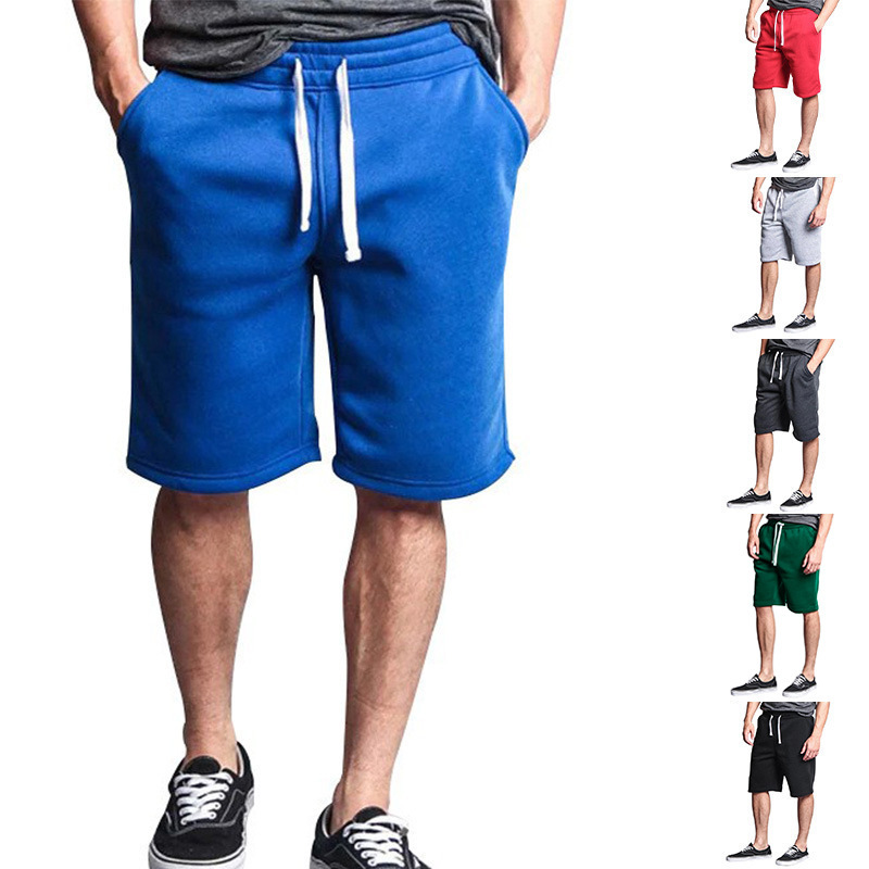 Foreign Trade Cross-border Independent Station Summer Men's Shorts with Tether Casual Sports Running Shorts Men's Loose Basketball Shorts