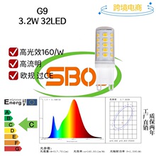 �߹�Ч G9 LED 32�� ��3.2W ������ �WҎ �^CE