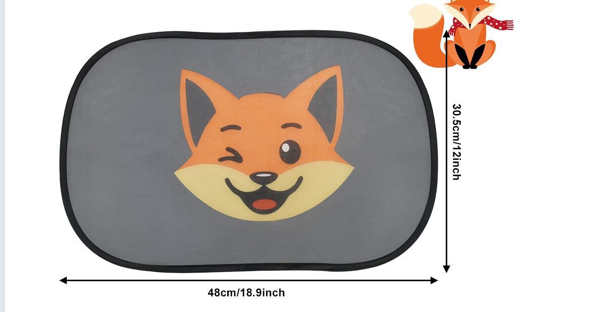 Children's Car Curtains, Sunshades, Magnetic Sunshade Curtains, Summer Baby Sun Protection and Heat Insulation Curtains, Cartoon Car Side Window Thick Sunshades