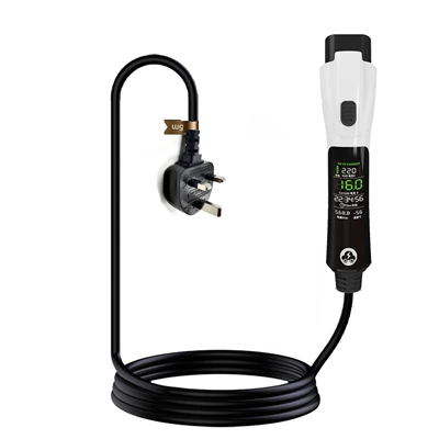 16A Household Electric Vehicle Charger – Elektrikli avtomobil şarj stansiyaları - 13a-british-plug-gbt-gun-single-charging-all-in-one-5m