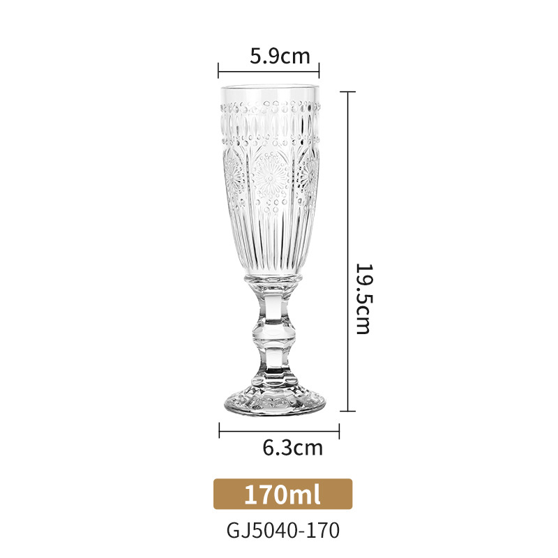Copa de champán, barra de PC gruesa de alto valor, vino dulce comercial, copa de vino blanco, copa de acrílico transparente