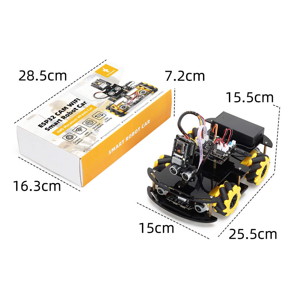ESP-32 카메라 프로그래밍 교육 로봇 자동차 인터넷 초음파 지능형 장애물 회피 프로그래밍 자동차 키트