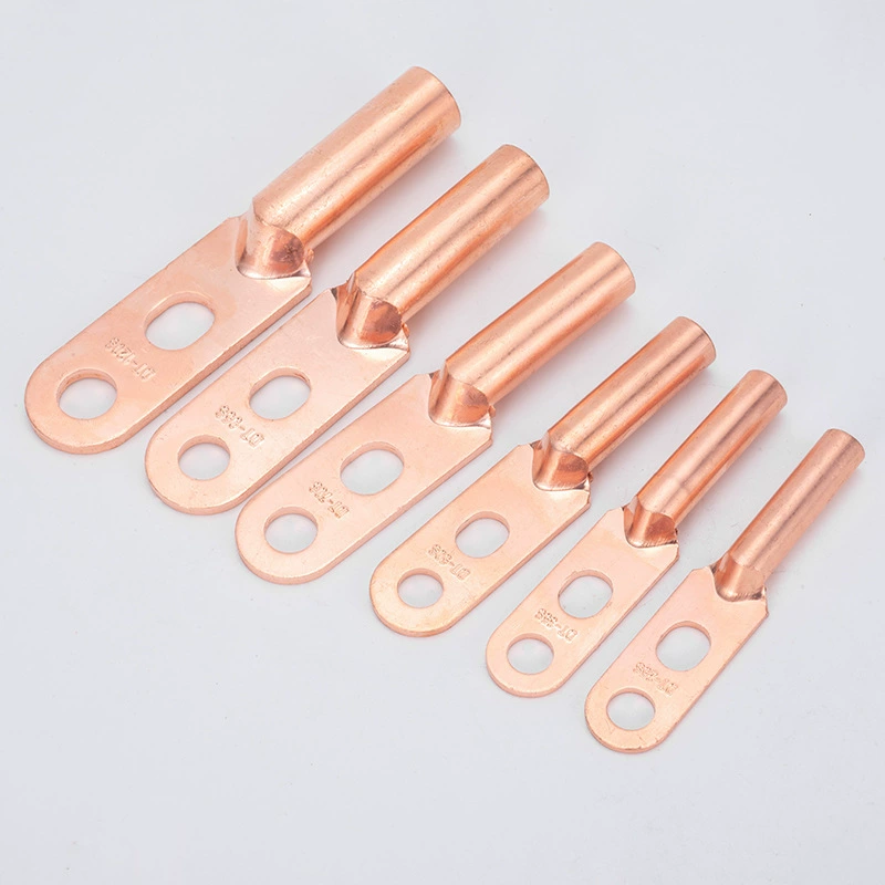 DT dual -hole copper nose DTS copper -blocking two -eyed copper terminal national standard thickness wiring terminal