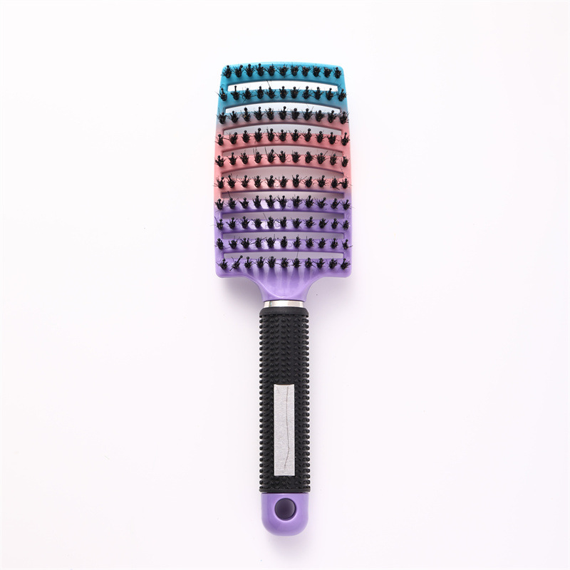 Purple gradient double hair [large rubber-coated curved comb]