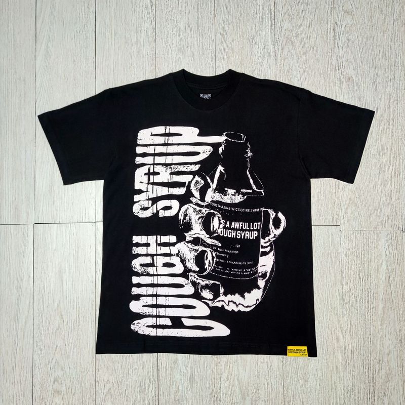 国境を越えた高品質THAT'S A AWFUL LOT OF COUGH SYRUP咳止めシロップ純綿Tシャツ|undefined