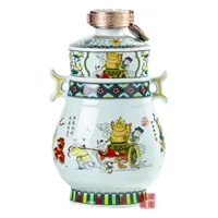 Цзиндэчжэнь античная бутылка Творческий керамическая бутылка вина 1 кг 3 кг 5 кг подарок вина горшок вина оптом