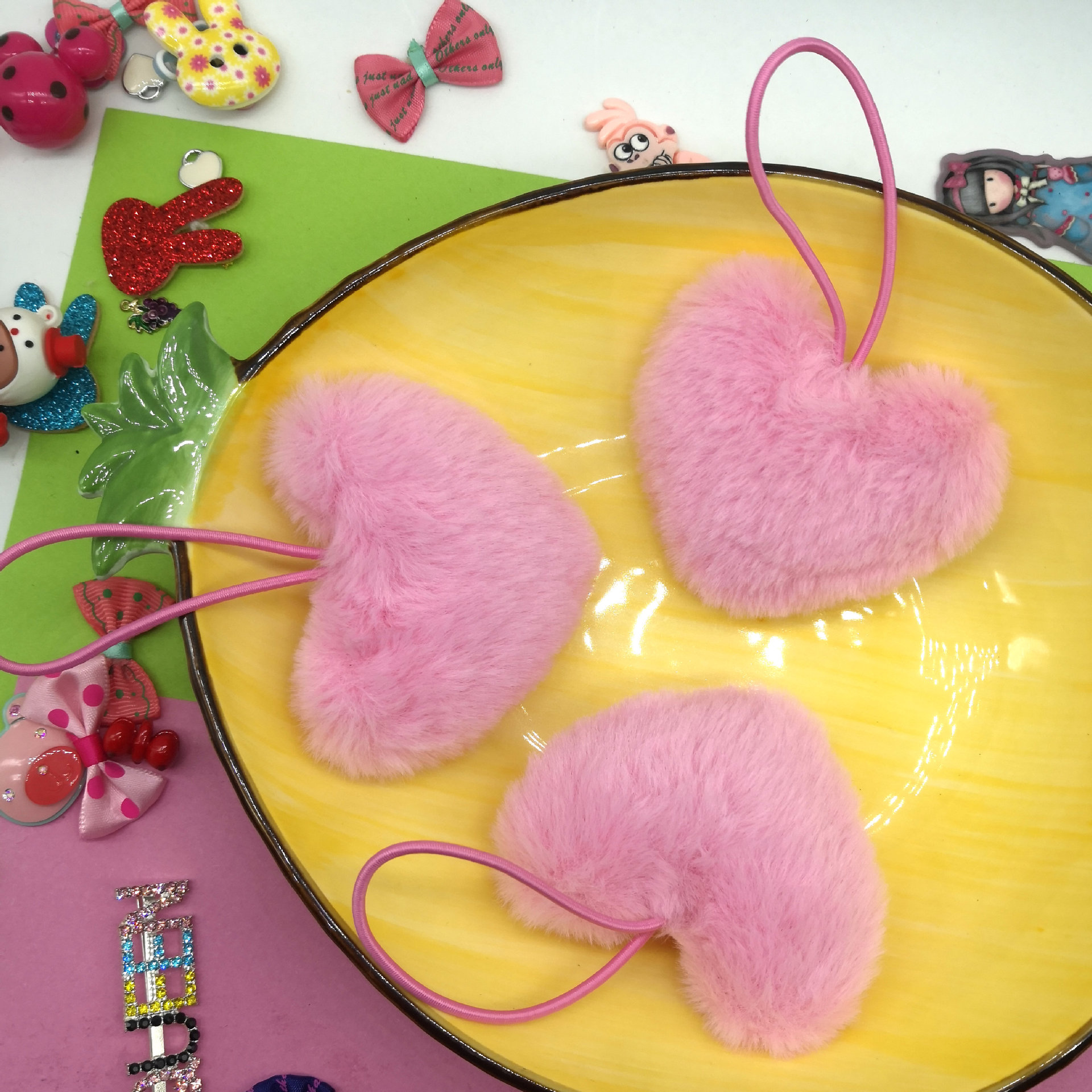 lz-b002长毛绒8cm充棉大爱桃心