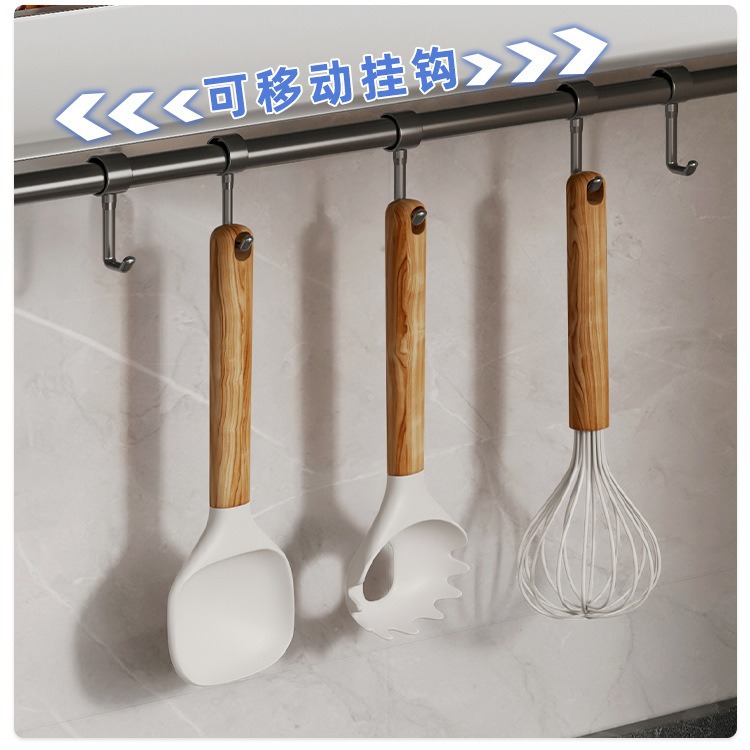 Pistola de cocina gris estante de almacenamiento sin perforar estante de condimento montado en la pared hogar montado en la pared condimento completo estante de almacenamiento multifuncional