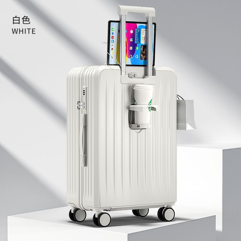 Simple luggage 2024 New ins style trolley case durable travel password case universal wheel student leather case