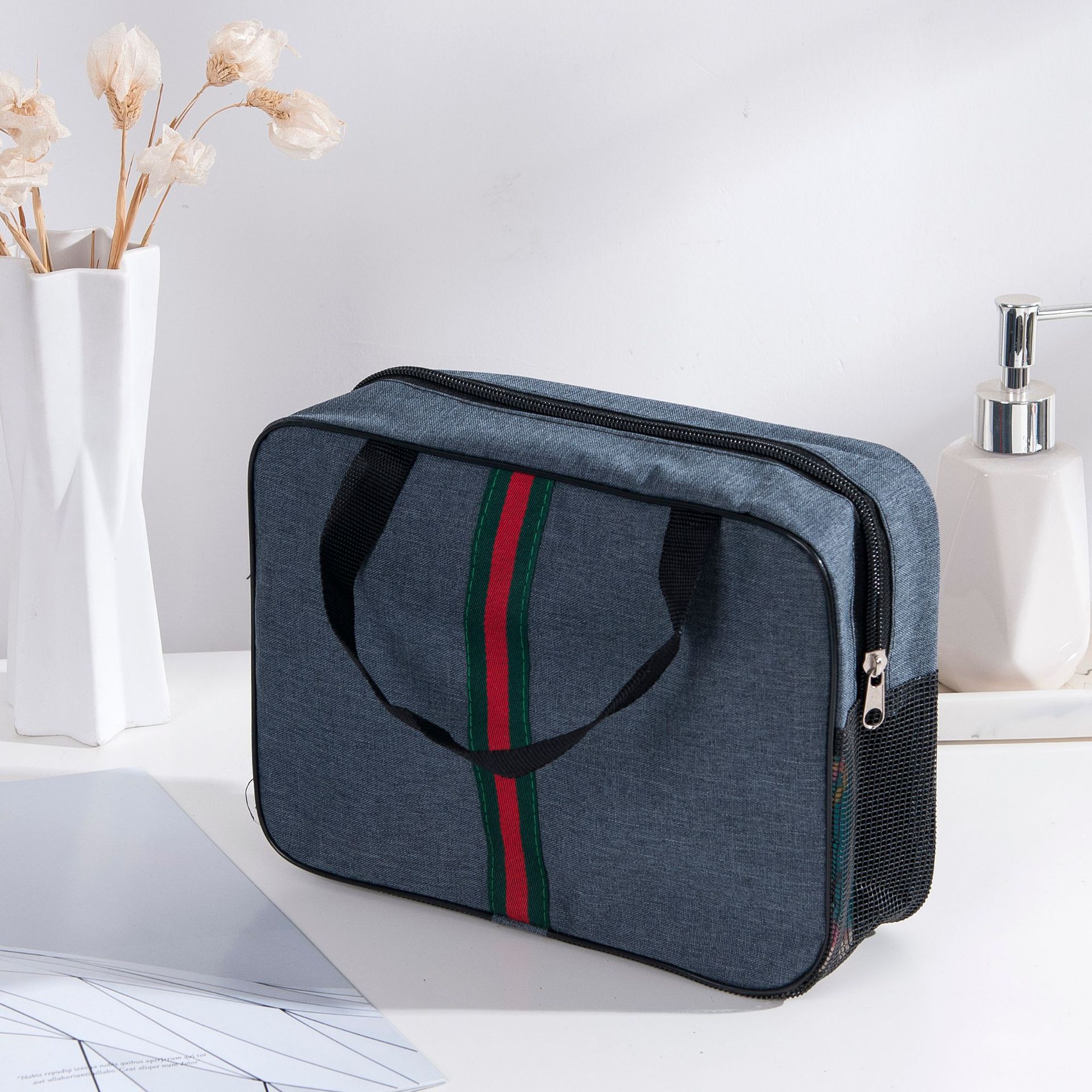 Nuevo bolso cosmético bolsa de lavado moda simple gran capacidad Bañeras viaje fitness Natación portátil