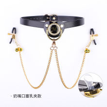 情趣用品sm道具 创意奶嘴情趣口塞口球 乳头调教刑具sm铃铛乳夹子