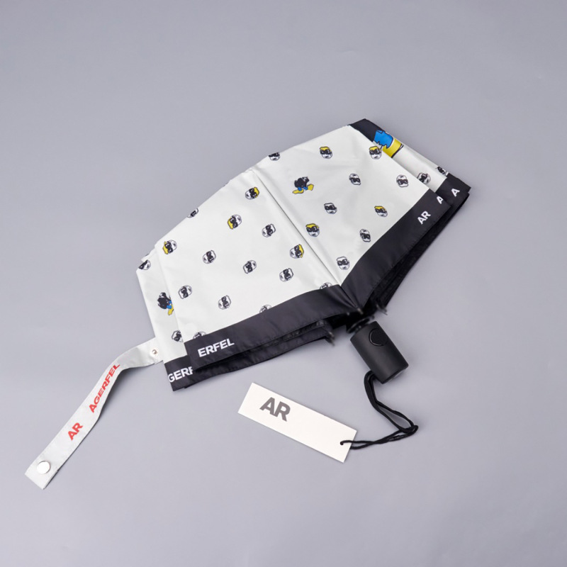 2025 New Full Print 70% off Eight-Strand Reinforced Automatic Switch Umbrella Parasol Cartoon