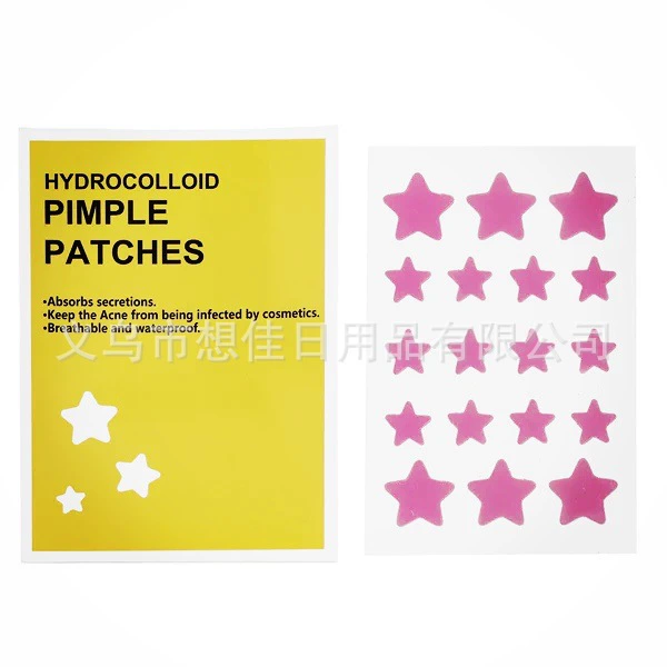 Завод питания гидроколлоидный цвет звезды акне патч макияж милый Amazon Невидимый акне чистый акне патч оптом
