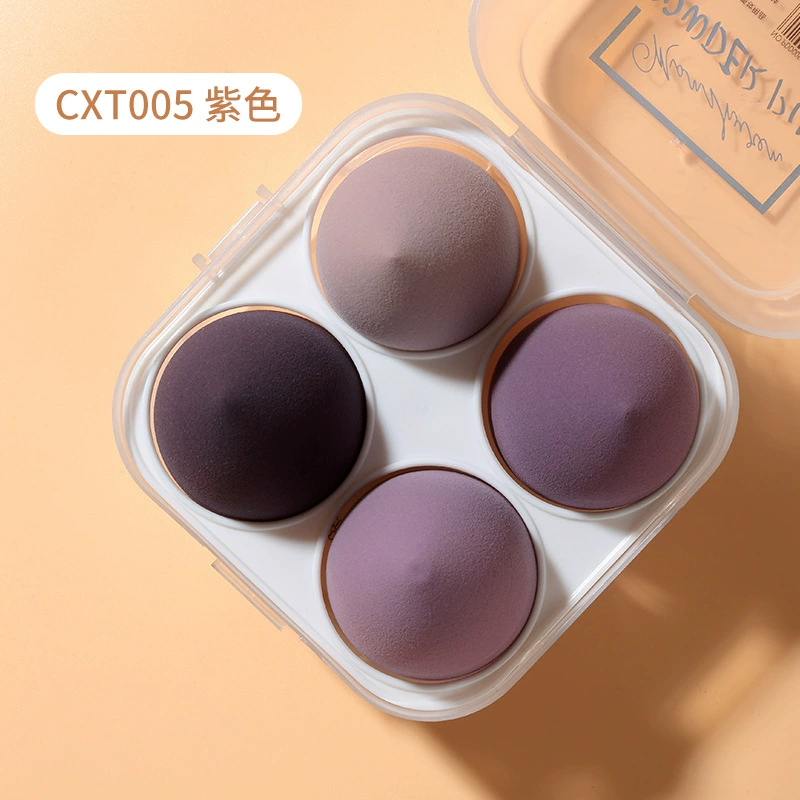 Набор Gradient Beauty Egg LMLTOP 4 шт. Градиентные яйца с каплями воды в диагональной скорлупе puff CXT005