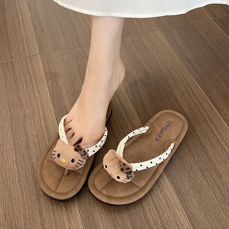 Transfronterizos lindos dulces de dibujos animados nuevas zapatillas de clip de pies de alto valor de cara zapatillas de ocio al aire libre zapatillas frías image 3