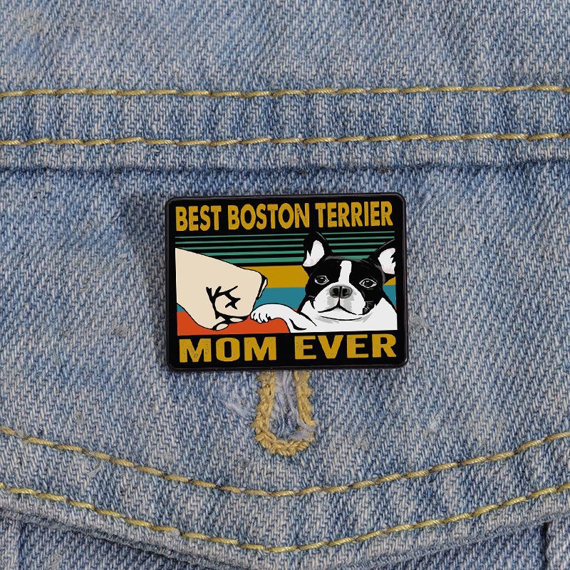 Animal, Cartoon Pattern Cute Pin Animal Cartoon Mixed Materials Printing Unisex Brooches