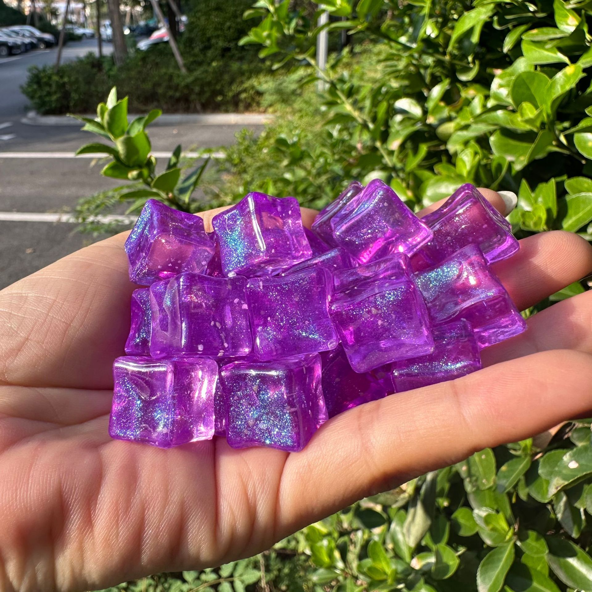 Yuji fine sparkling luminous taro purple 1 piece