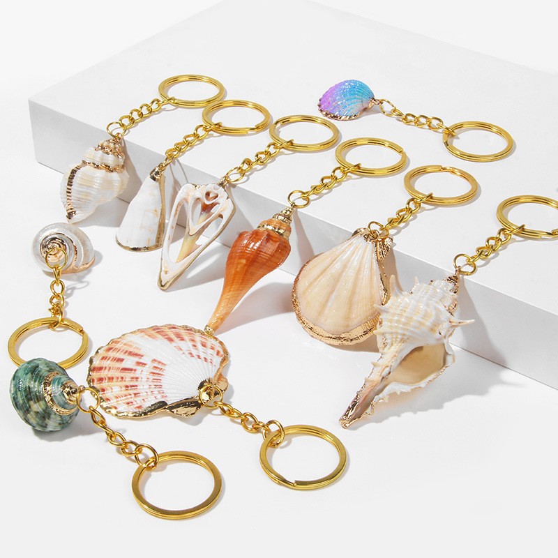 Holiday, Daily Occasion Marine Style Shell Shell Metal Unisex Bag Pendant Keychain