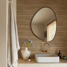 奇遇园 西班牙进口砖侘寂风瓷砖卫生间厨房棕色复古长条瓷砖浴室