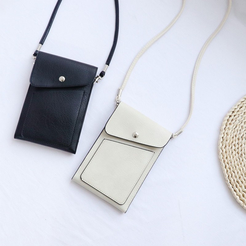 Bolsa de teléfono móvil de color sólido para las mujeres 2022 verano nuevo retro hombro Messenger bolsa versátil MINI BOLSA monedero bolsa