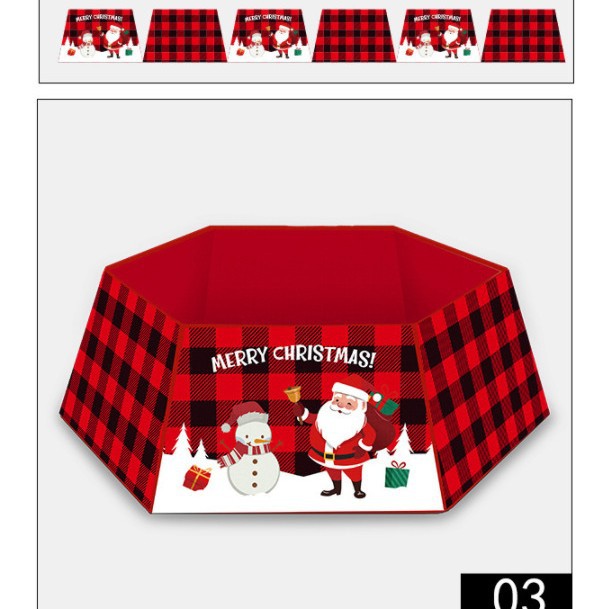 Comercio exterior transfronterizo nueva falda de árbol de Navidad copo de nieve alce felpa delantal de árbol de Navidad falda de árbol de Navidad decoraciones