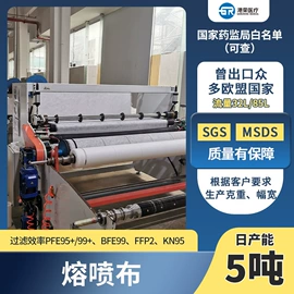 一次性口罩;熔喷无纺布