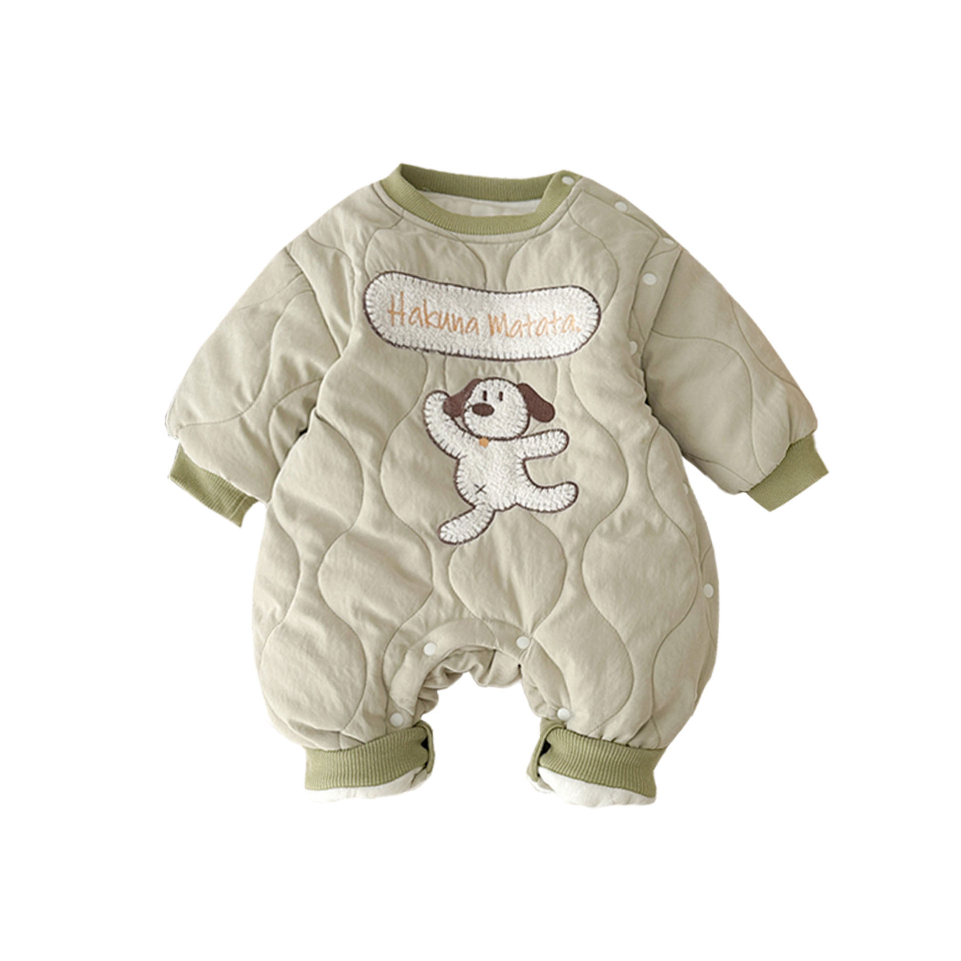 Ropa para niños coreanos, ropa de algodón para bebés, una pieza, lindo y súper lindo, bebé de 0-2 años, mamelucos 1 ropa de salida acolchada de invierno