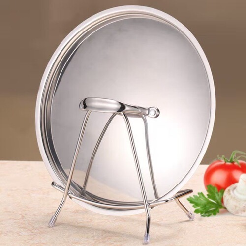 Multifunctional Stainless Steel Cutting Board Rack Kitchen Storage Trivets Drain Rack Pot Lid Holder Hardware Wholesale