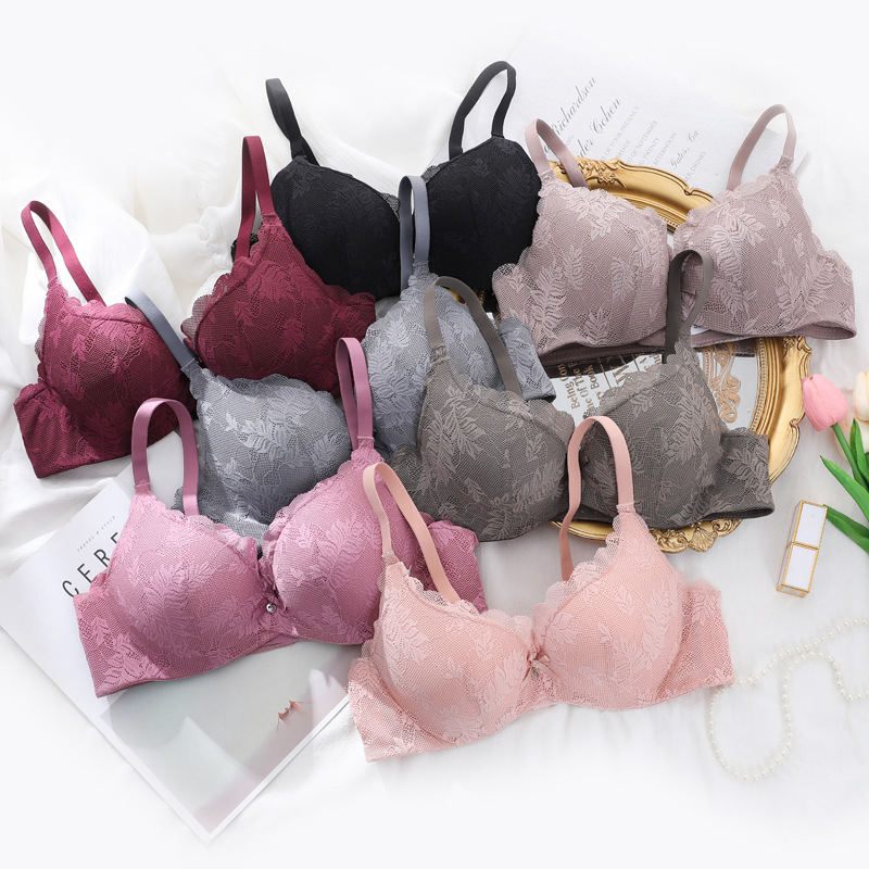 Fábrica ajustable en el sitio de damas sujetador de encaje sexy superior delgado bajo grueso reunido sobre el bra anti-caída sureste image 2