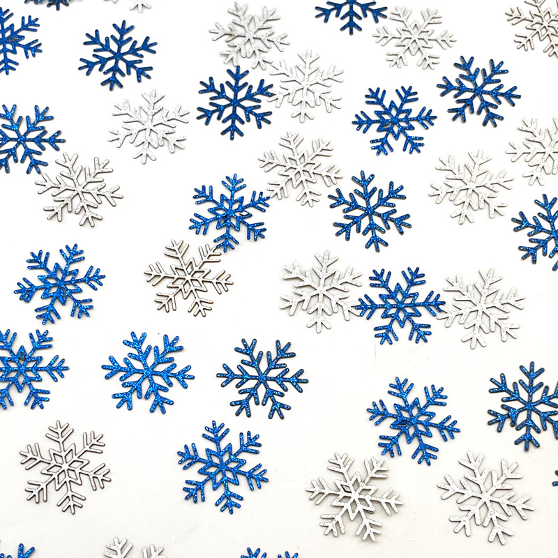 Navidad transfronteriza decoración de fiestas decoración confeti nieve de papel 120pcs al por mayor