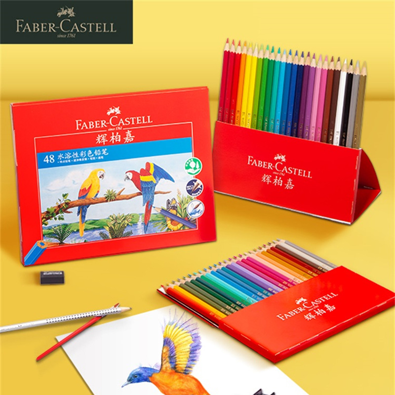 Alemán Faber-Jia 72 color soluble en agua color plomo niños estudiante pintura graffiti colorear 48 color lápiz traje