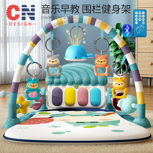 Pedal piano newborn baby toys 0-1 years old fitness stand early education puzzle male and female baby 3-6 months gift