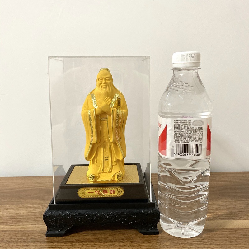 Velvet sand gold ornaments Sand gold master of the generation Sand gold Confucius Insurance sales company gift Factory direct sales 